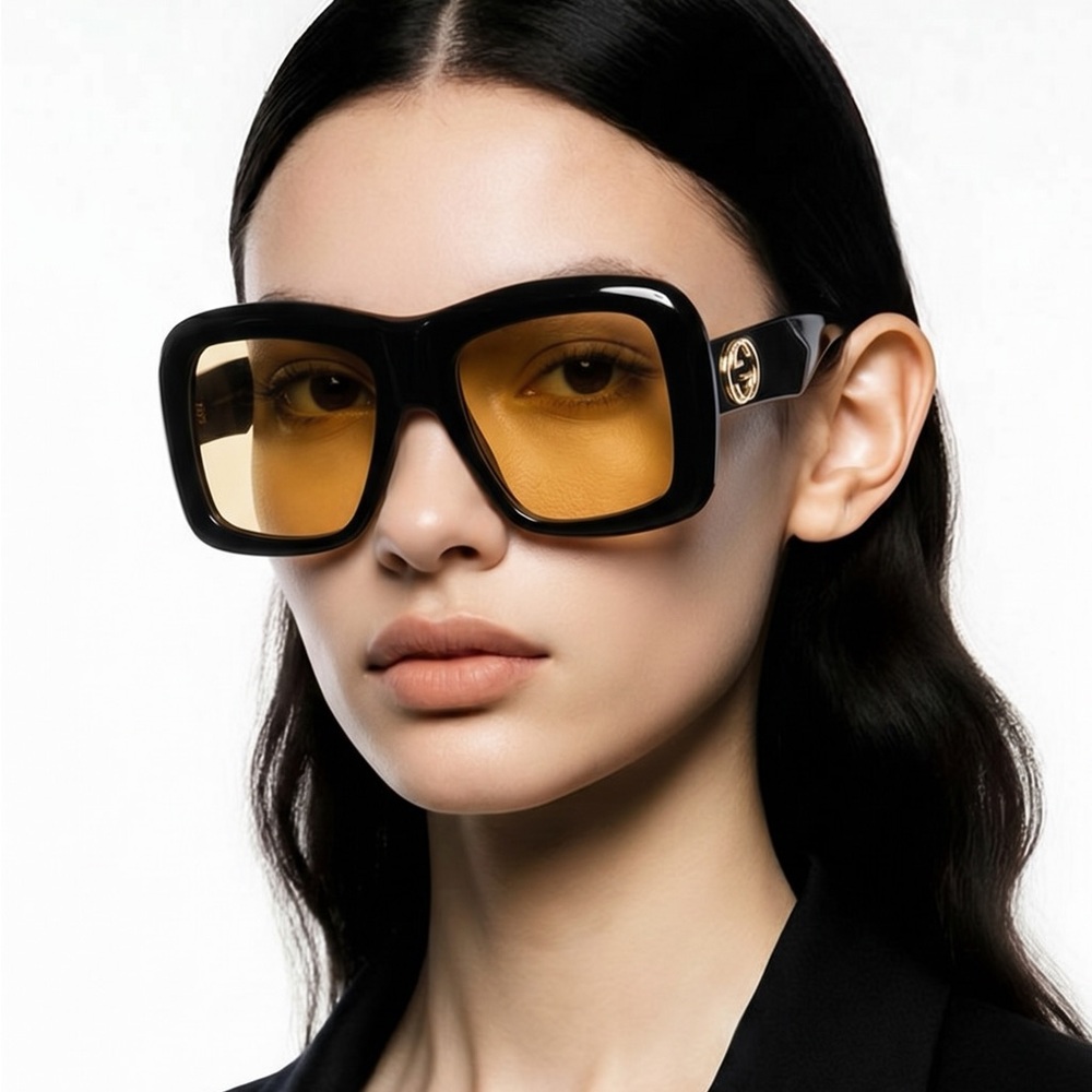 New Authentic Gucci Black Sunglasses GG0498S 001